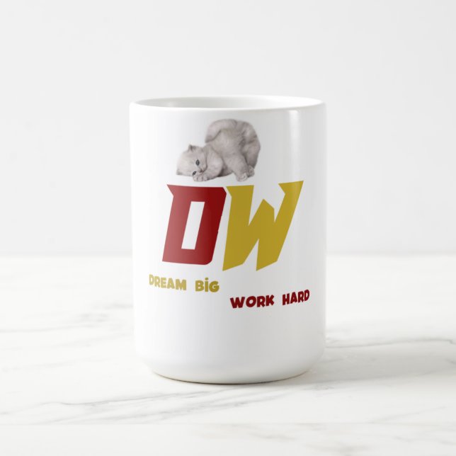 Förfinad enkelhet | Minimalistisk konst i Guld Magisk Mugg (Center)