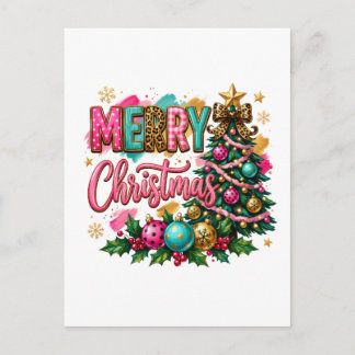 Förfinad God Jul Helg Vykort
