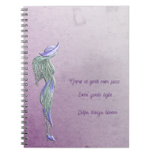 Förfinad lugn spiralanteckningsbok