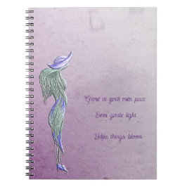 Förfinad lugn spiralanteckningsbok anteckningsbok