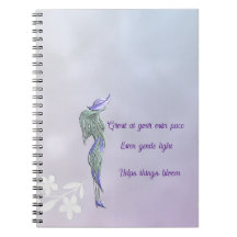 Förfinad lugn spiralanteckningsbok