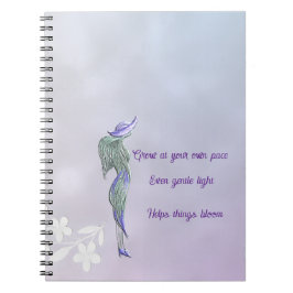 Förfinad lugn spiralanteckningsbok anteckningsbok