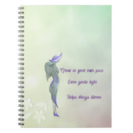 Förfinad lugn spiralanteckningsbok anteckningsbok