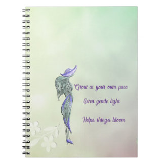 Förfinad lugn spiralanteckningsbok anteckningsbok