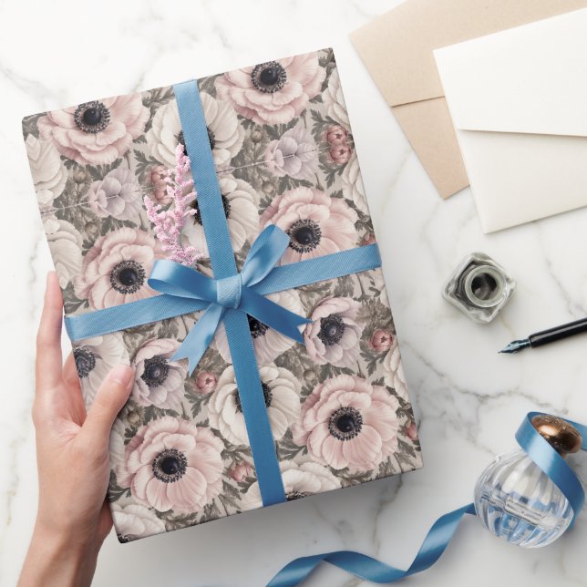 Förfinad lyx Anemon Blomsterkonst Presentpapper (Gifting)