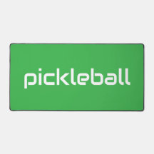 Förfinad modern vit PICKLEBALL på ljus Grönt