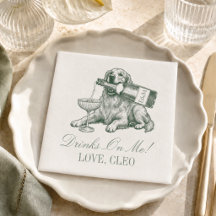 Förfinad Saggrön Golden Retriever Bröllop