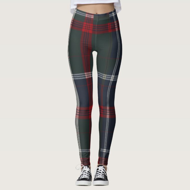 Förfinad tartandesign leggings (Framsida)