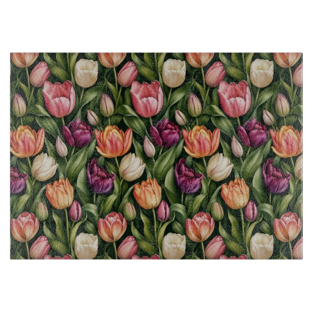 Förfinad tulpan botanisk illustration (Framsidan)