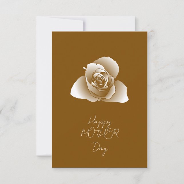 Förfinade vita definierade konstskuggor blomma kort (Framsida)