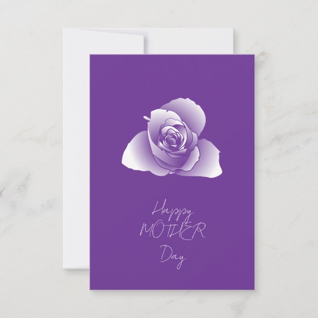 Förfinade vita definierade konstskuggor blomma kort (Framsida)