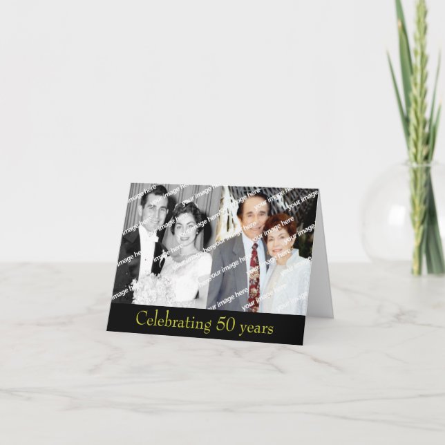 Förfluten och Nutid Guldjubileum Inbjudan (Framsida)