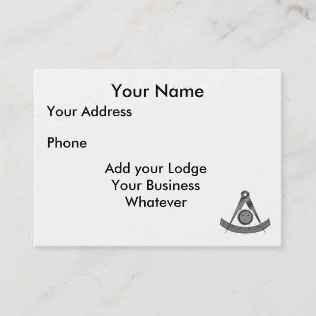 Förflutna styr kortet visitkort (Framsida)