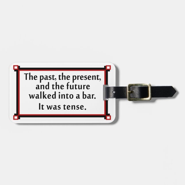 Förflutnan, gåvan och framtiden bagagebricka (Horisontell Framsida)