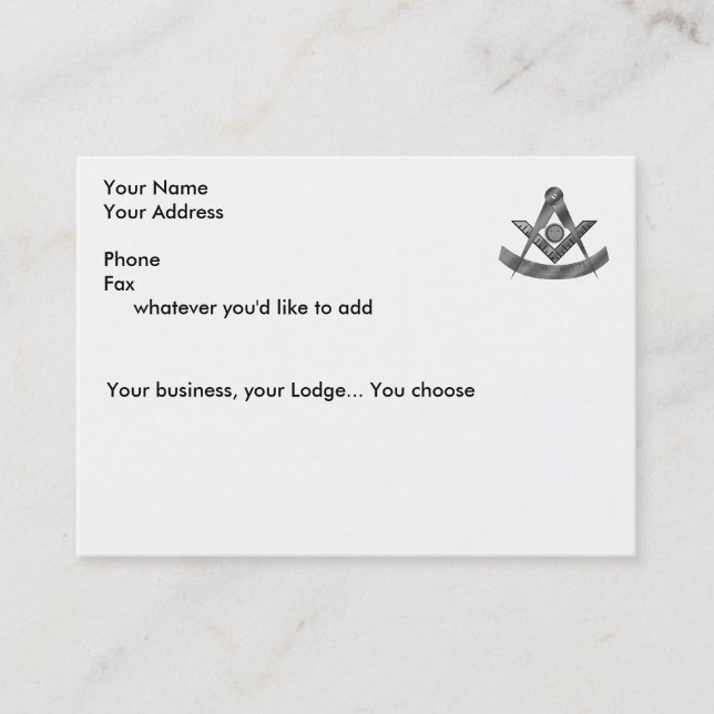 Förflutnan styr kortet visitkort (Framsida)