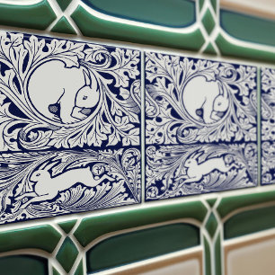 Förflyttning av Blåviktorianska harar Kakelplatta