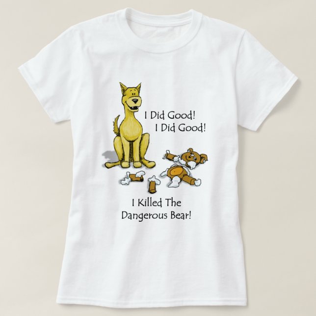 Förfölja, att dödat björnen t-shirt (Design framsida)