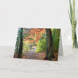 Förfölja en väg av kärlek och pietet: Hälsningkort Kort