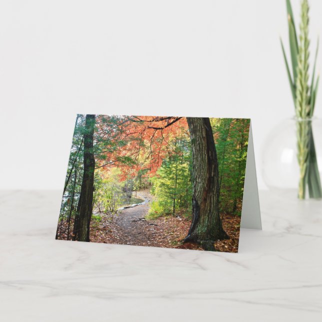 Förfölja en väg av kärlek och pietet: Hälsningkort Kort (Framsida)