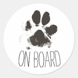 "Förfölja ombord" symbolsklistermärken, kör den Runt Klistermärke