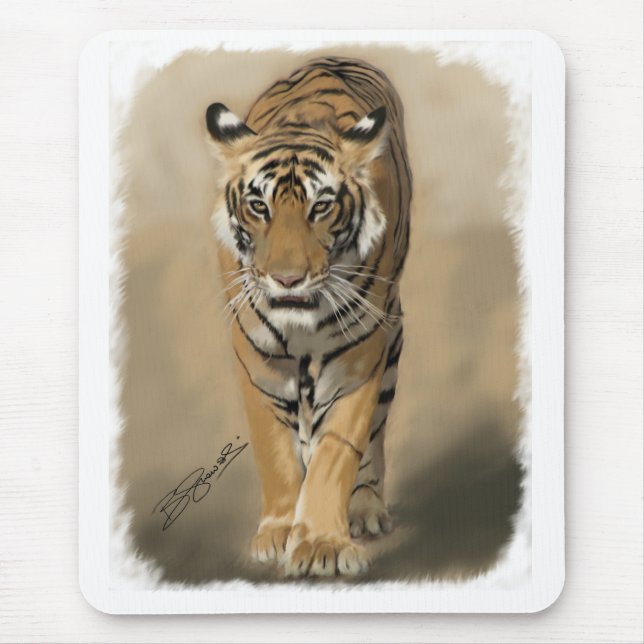 förfölja tigressmousepad musmatta (Framsidan)