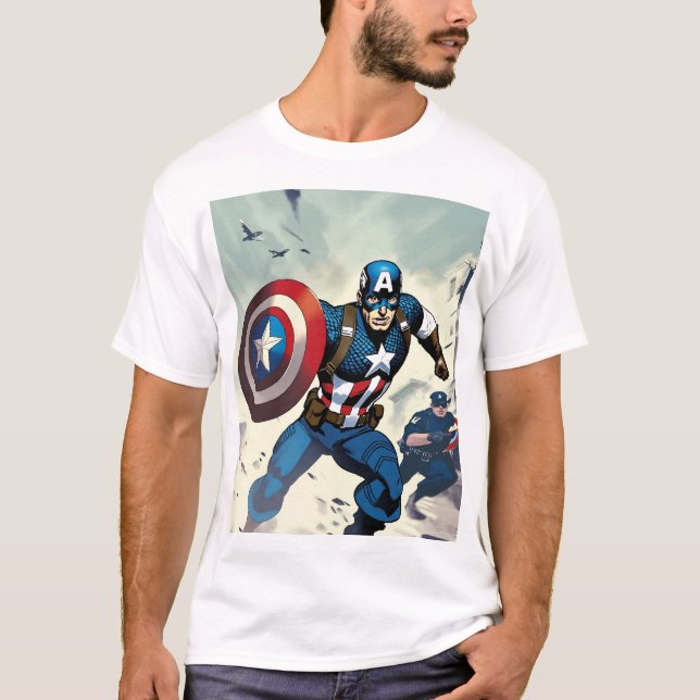 Förföljelse av rättvisan: Heroic Chase T-Shirt Des (Framsida)