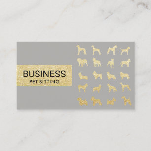 Förföljer modernt guld- silver för älsklings- visitkort