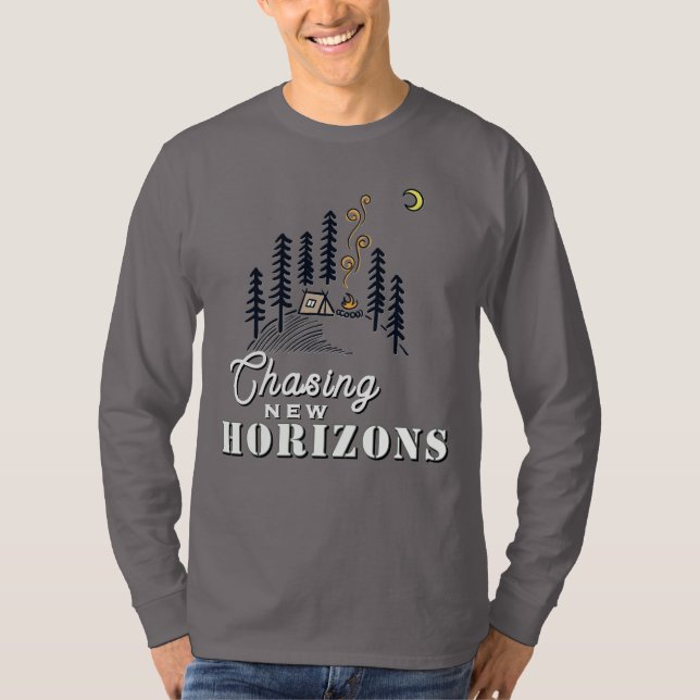 Förföljer nya horisonter t shirt (Framsida)