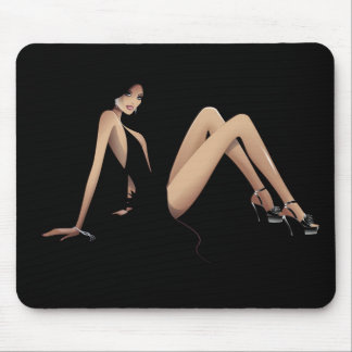 Förförelse svart Mousepad Musmatta