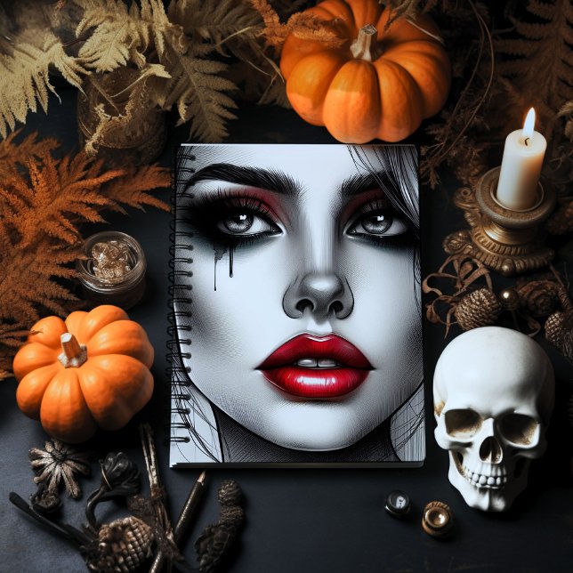 Förförisk gotisk musa – djärv alternativ anteckningsbok (Skapare uppladdad)