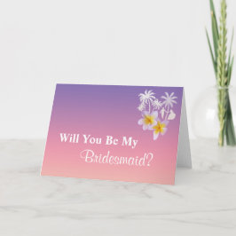 Förfrågan för brudtärna för inbjudan