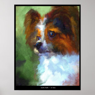 Förfrågande utskrift av papillon Fine Art Poster