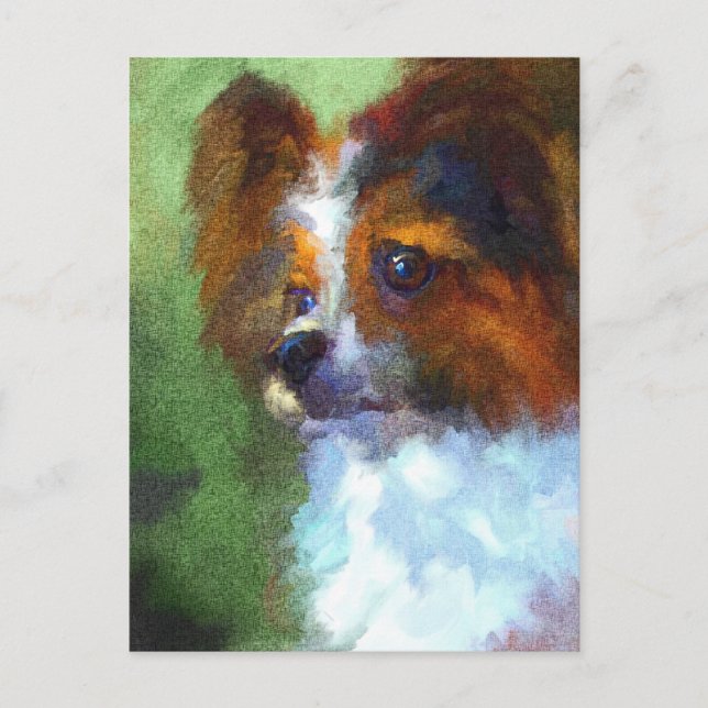 Förfrågande vykort för papillon (Framsida)