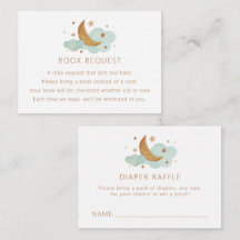 Förfrågningskort för måne och Stars Bok/rackmonter