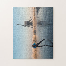 Förgången kvarn för skridskoåkning och vasspussel pussel