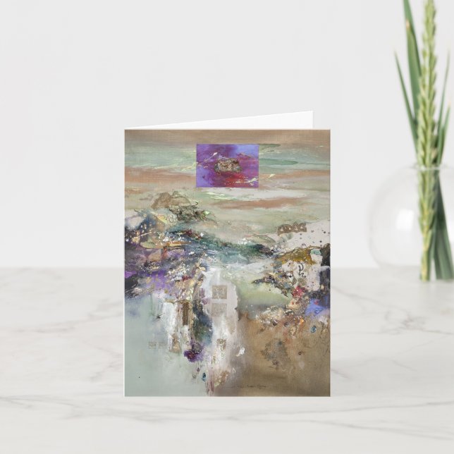 Förgånget många horisonter Notecard Kort (Framsida)