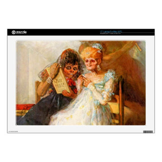 förgånget och närvarande, därefter och nu vid Goya Laptop Decal
