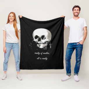 Förgänglighetens Förgänglighet Allt Är Förgängligh Fleecefilt
