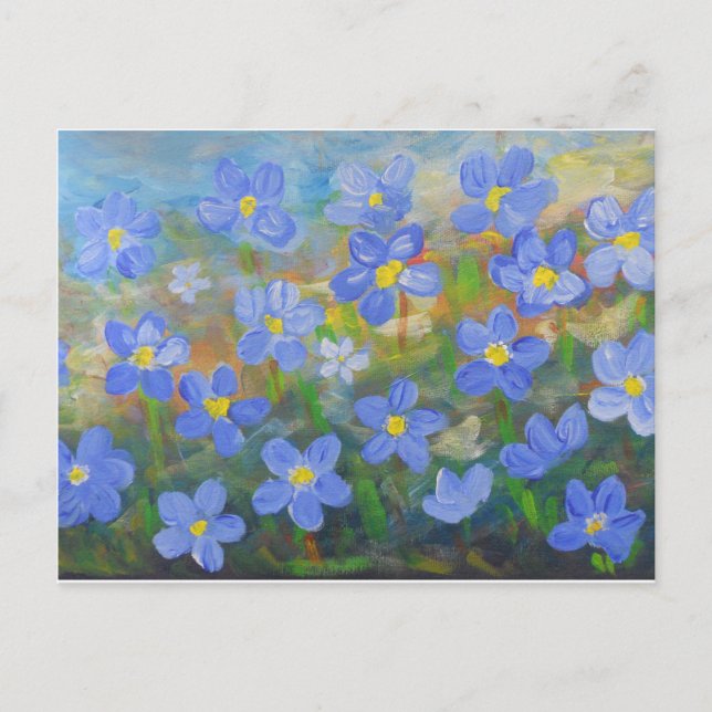 förgätmigej vykort (Framsida)