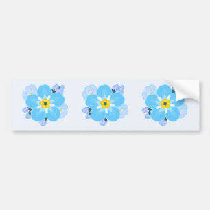 Förgätmigejblomma Bildekal