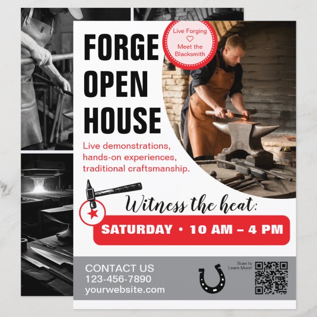 Forge Open House Smidesflygblad  (Fram/baksida)