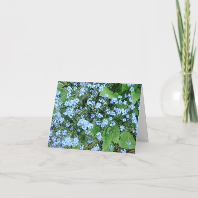 *Forget-Me-Not* tomma Notecards Kort (Framsida)