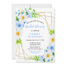Forget Me Nots and Daisies Bridal Shower