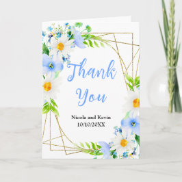 Forget-Me-Nots and Daisies Floral Wedding Tack Kort