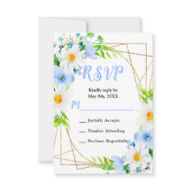 Forget Me Nots and Daisies Wedding