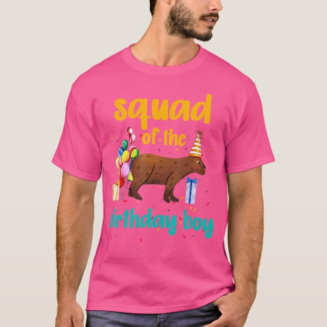 Forget på födelsedagspojken Funny Capybara Birthda T Shirt (Framsida)