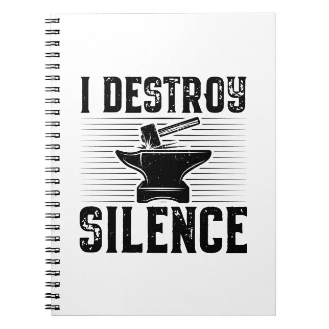 Forging Gift | Blacksmith Blacksmithing Anvil Anteckningsbok (Framsidan)