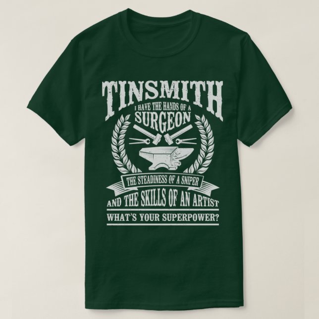 Forging Metalworking Blackmyth Blacksmith Tinsmith T Shirt (Design framsida)