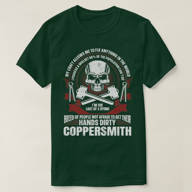 Forging Metalworking Blacksmith Coppersmith T 2 Shirt (Design framsida)