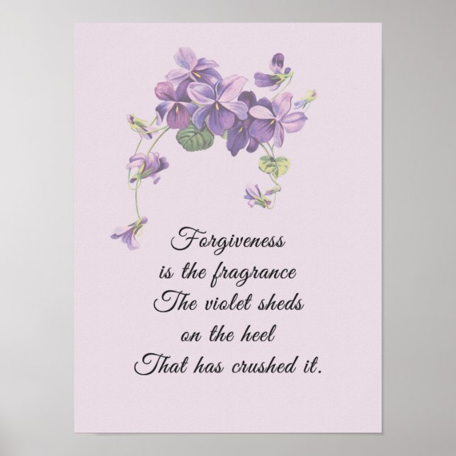 Forgitivitet är de fragrance Violet Sheds Poster (Framsidan)